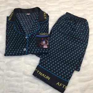 Super soft Silk Pajama Set-Long Sleeve & L Pant